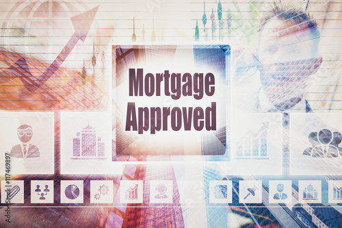 Business Mortgage Approved collage concept