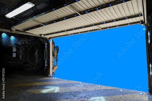 Fototapeta Naklejka Na Ścianę i Meble -  View of the runway of a shuttle