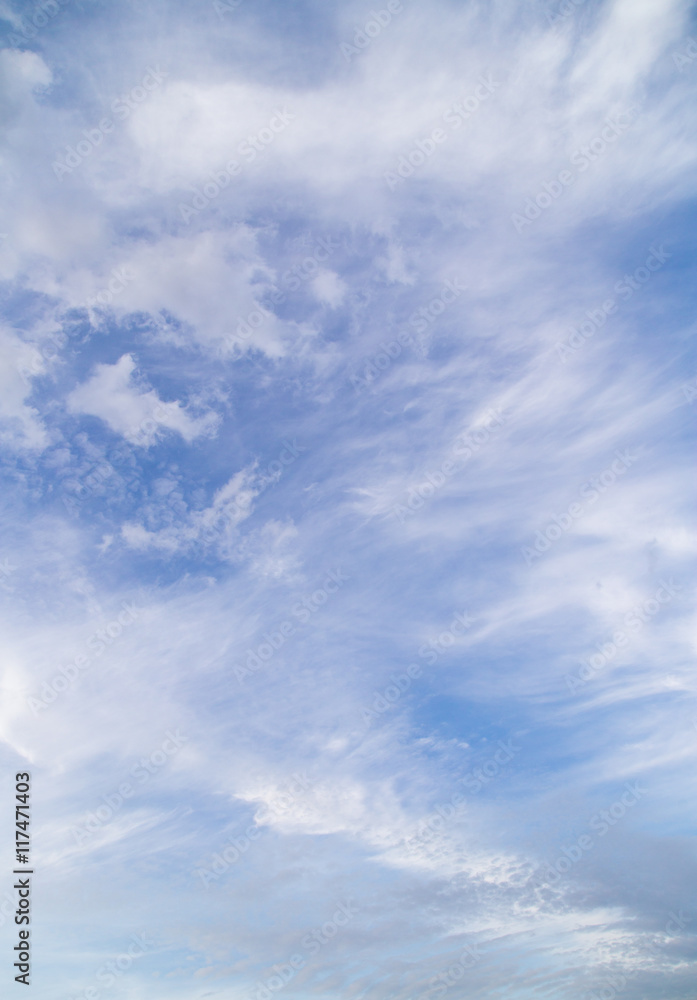 beautiful clouds against blue sky