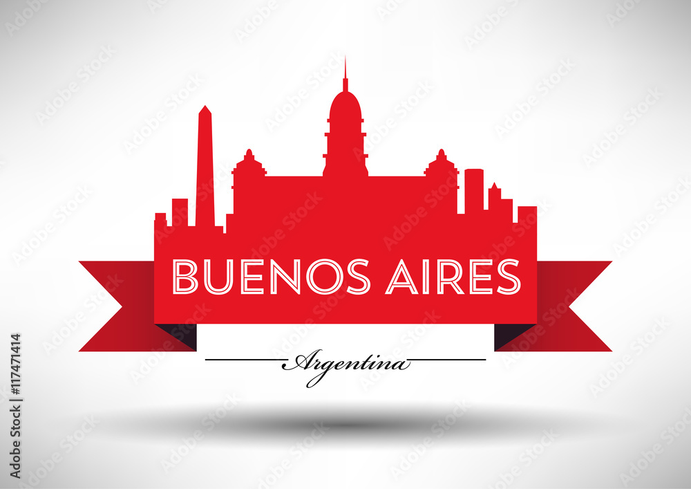 Vector Buenos Aires City Skyline Design