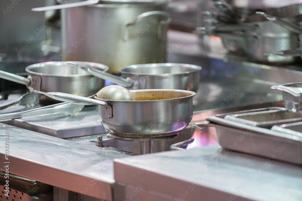 Prepare a lot of food. In a saucepan, boil the water. Cook. Restaurant kitchen.
Prepare a lot of food. In a saucepan, boil the water. Cook. Restaurant kitchen.