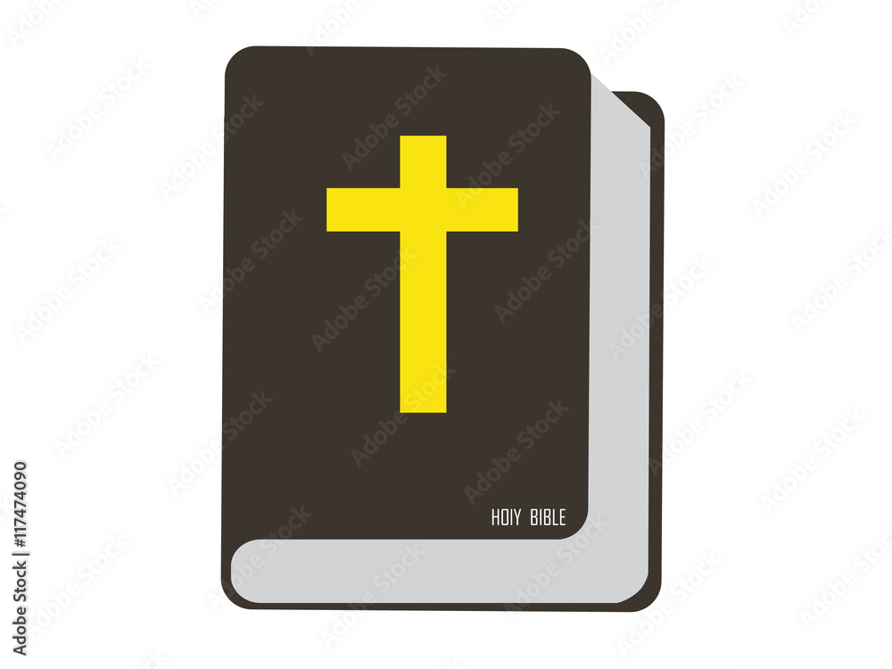 Bible vector image, Bible closed vector illustration Bible vector image, Bible closed vector illustration