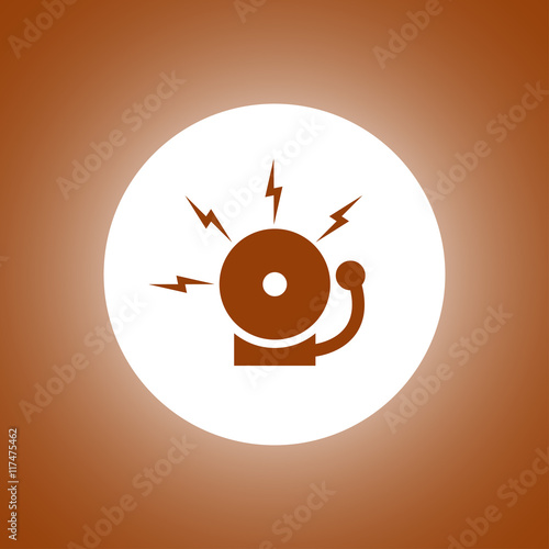 alarm bell. Modern design flat style