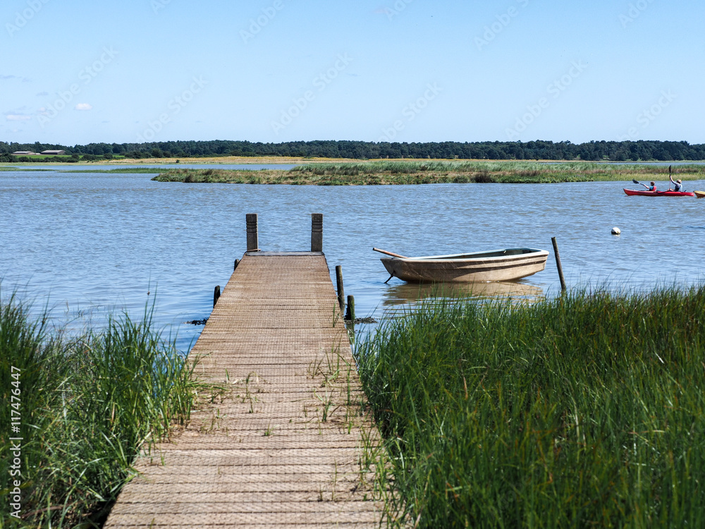Naklejka premium Kayaking on the River Alde in Suffolk
