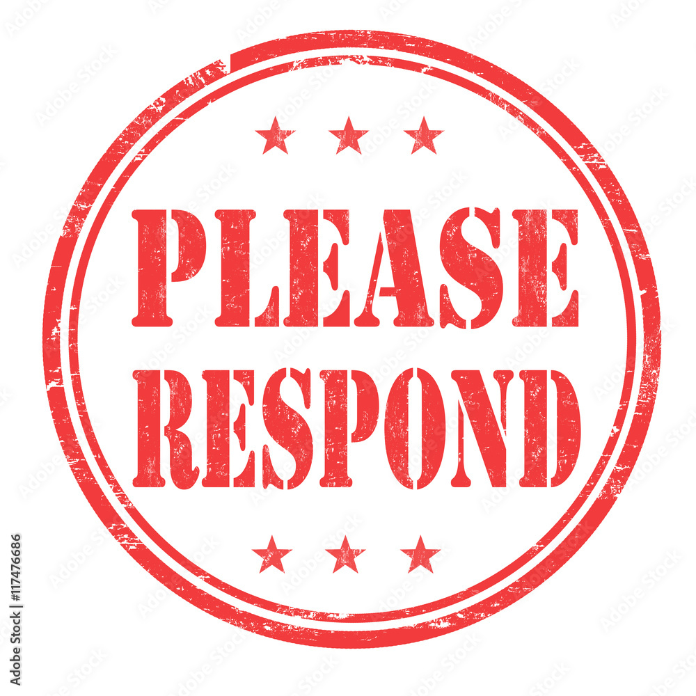Please Respond stamp Please Respond stamp