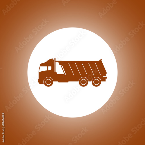 Truck icon. Vector concept illustration for design.