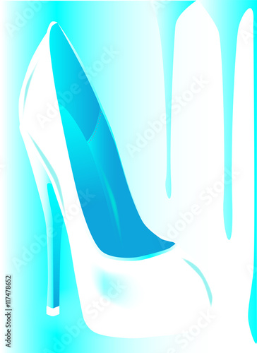 Grunge Blue Shoe