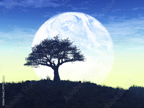 Fototapeta Naklejka Na Ścianę i Meble -  Exoplanet Exploration. 3D Rendered.