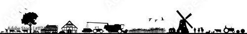 Silhouette Landwirtschaft 