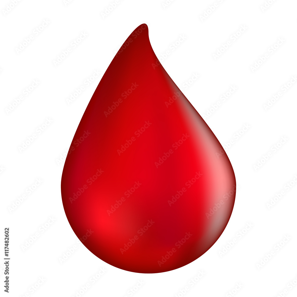 Fototapeta premium blood drop vector symbol icon design. illustration isolated on w