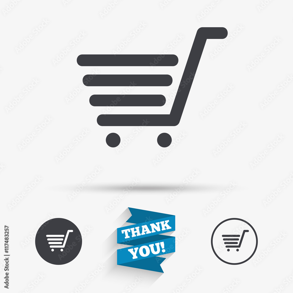 Shopping Cart sign icon. Online buying button. Shopping Cart sign icon. Online buying button.
