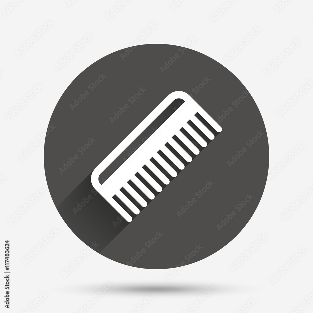 Comb hair sign icon. Barber symbol. Comb hair sign icon. Barber symbol.