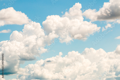 colorful dramatic sky with cloud at sunset © freedom_naruk