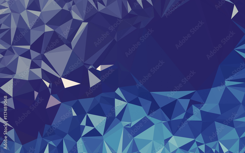 Fototapeta premium Abstract low poly background, geometry triangle