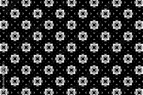Ornament with black and white patterns. 8 