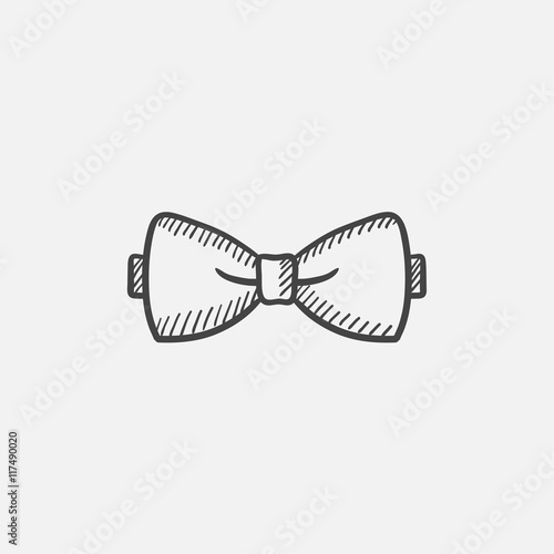 Bow-tie sketch icon.