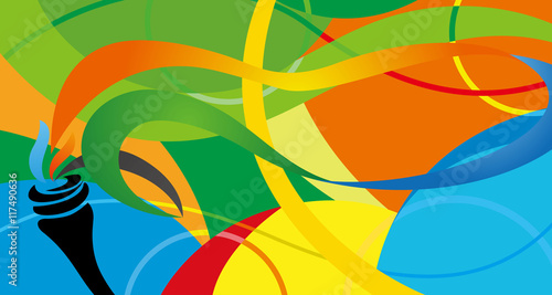 Rio vector color background, Brazil Summer 2016 Games in Rio de Janeiro , abstract colorful backdrop , sport games background 2016