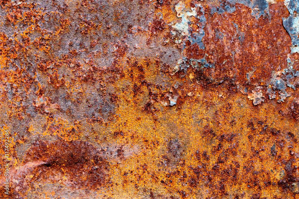 A background of peeling paint and rusty old metal A background of peeling paint and rusty old metal