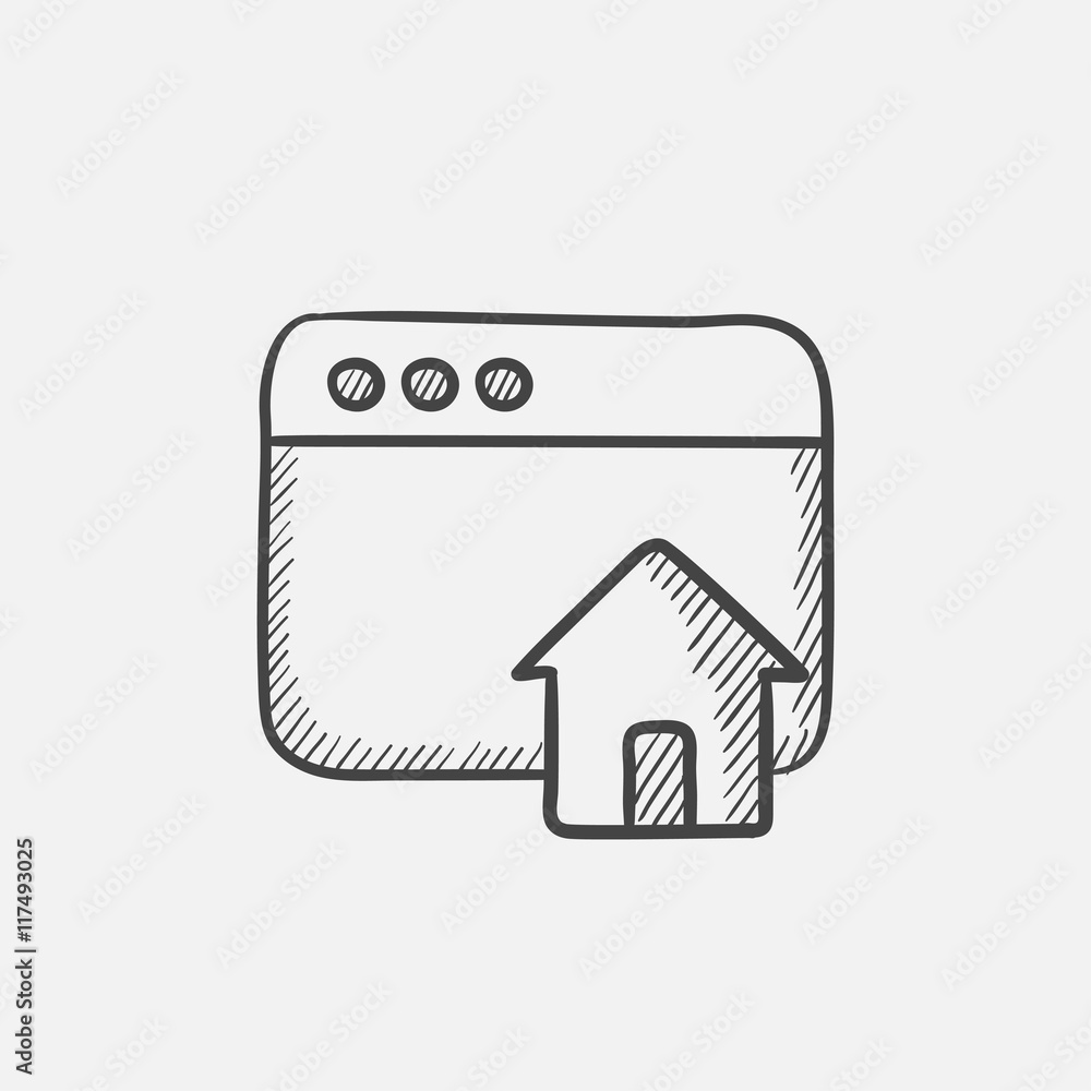 Homepage sketch icon. Homepage sketch icon.