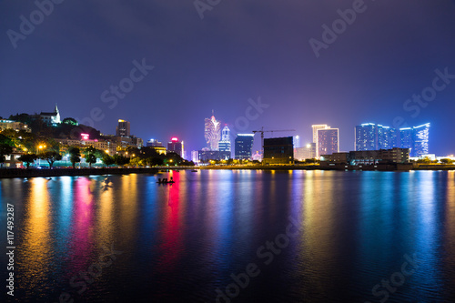 Macau city at night