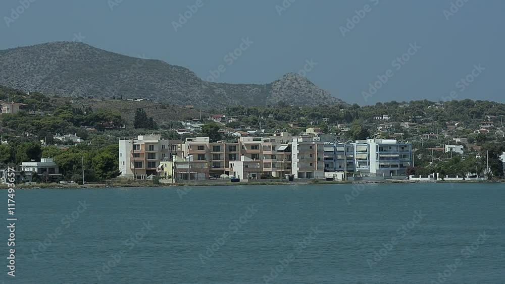 Abstract View on the Coast of the Greek Island Abstract View on the Coast of the Greek Island