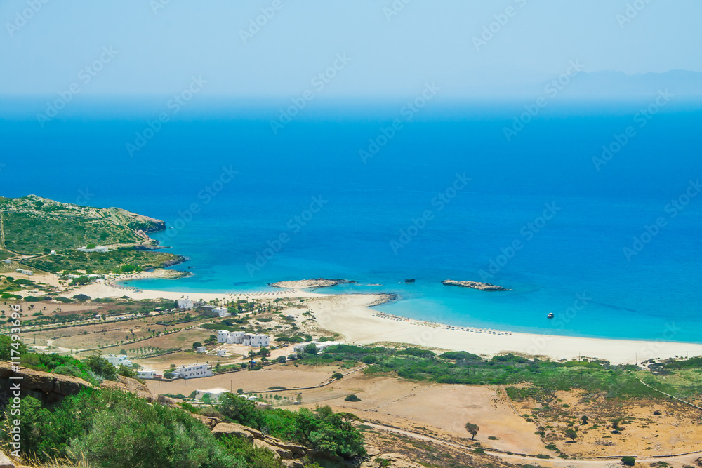 Beautiful beach on Ios island, Greece. Beautiful beach on Ios island, Greece.