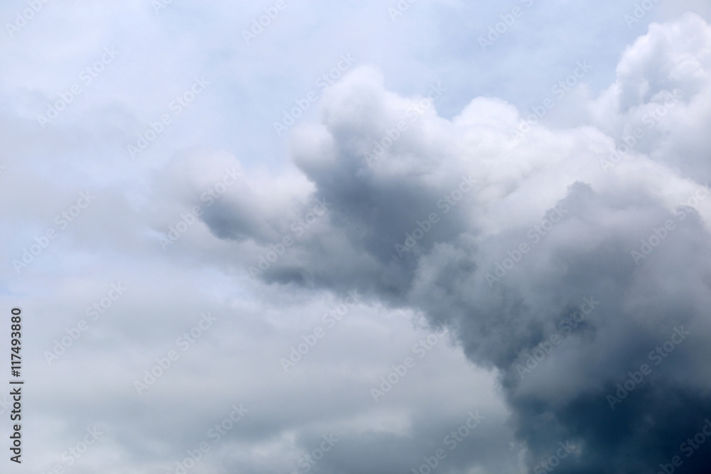 Cloudscape with Sky and Clouds Background