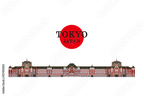 TokyoStation/vector Illustration