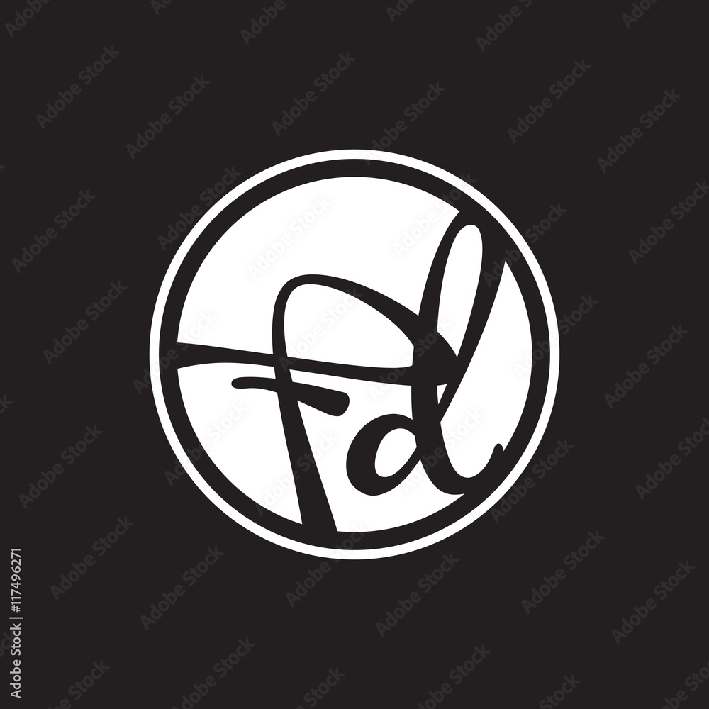 initial letter logo circle with ring white initial letter logo circle with ring white