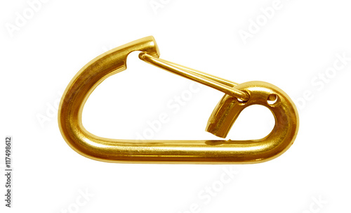 Carabiner isolated on white background