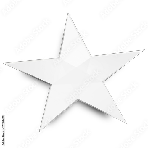 Stern Papier Symbol Zeichnung Weiß