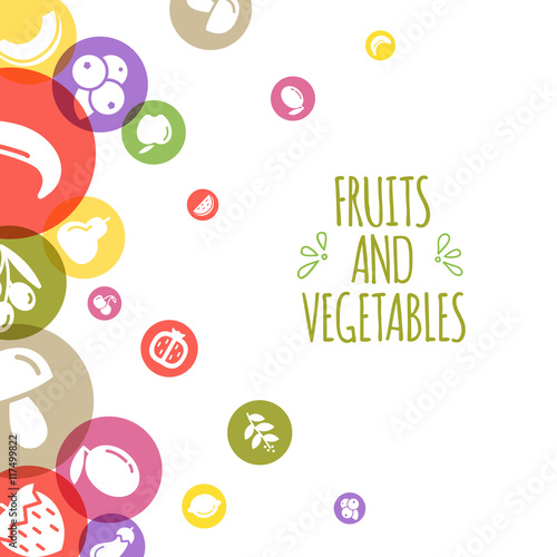 Healty food background representing