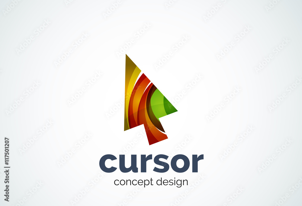 Cursor logo template, mouse pointer and arrow concept Cursor logo template, mouse pointer and arrow concept