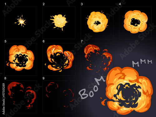 Explode effect animation