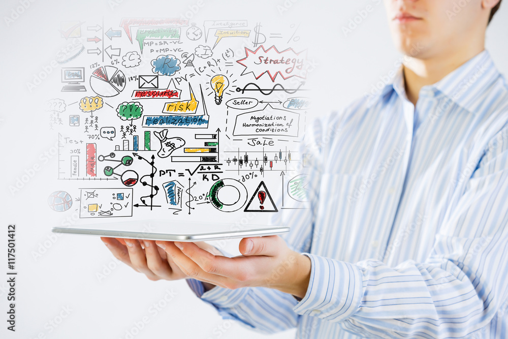 Plan for electronic business . Mixed media Plan for electronic business . Mixed media