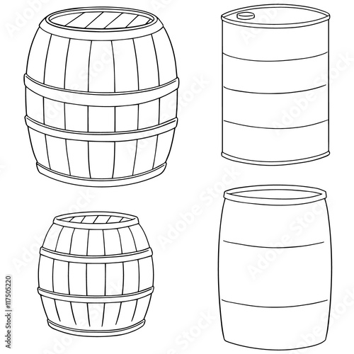vector set of barrel