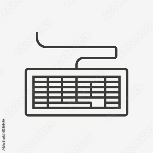 keyboard icon of computer system