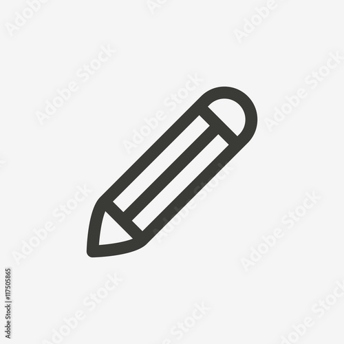 pencil outline icon