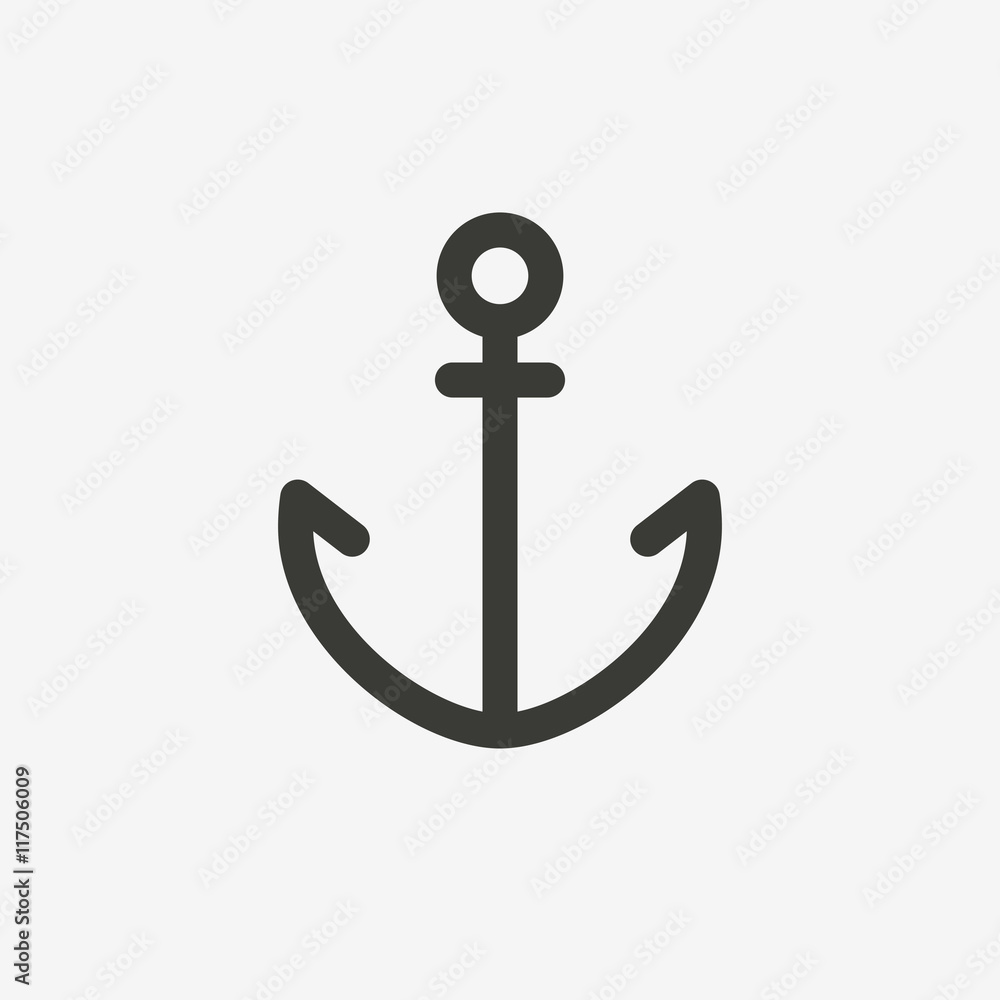 anchor outline icon anchor outline icon