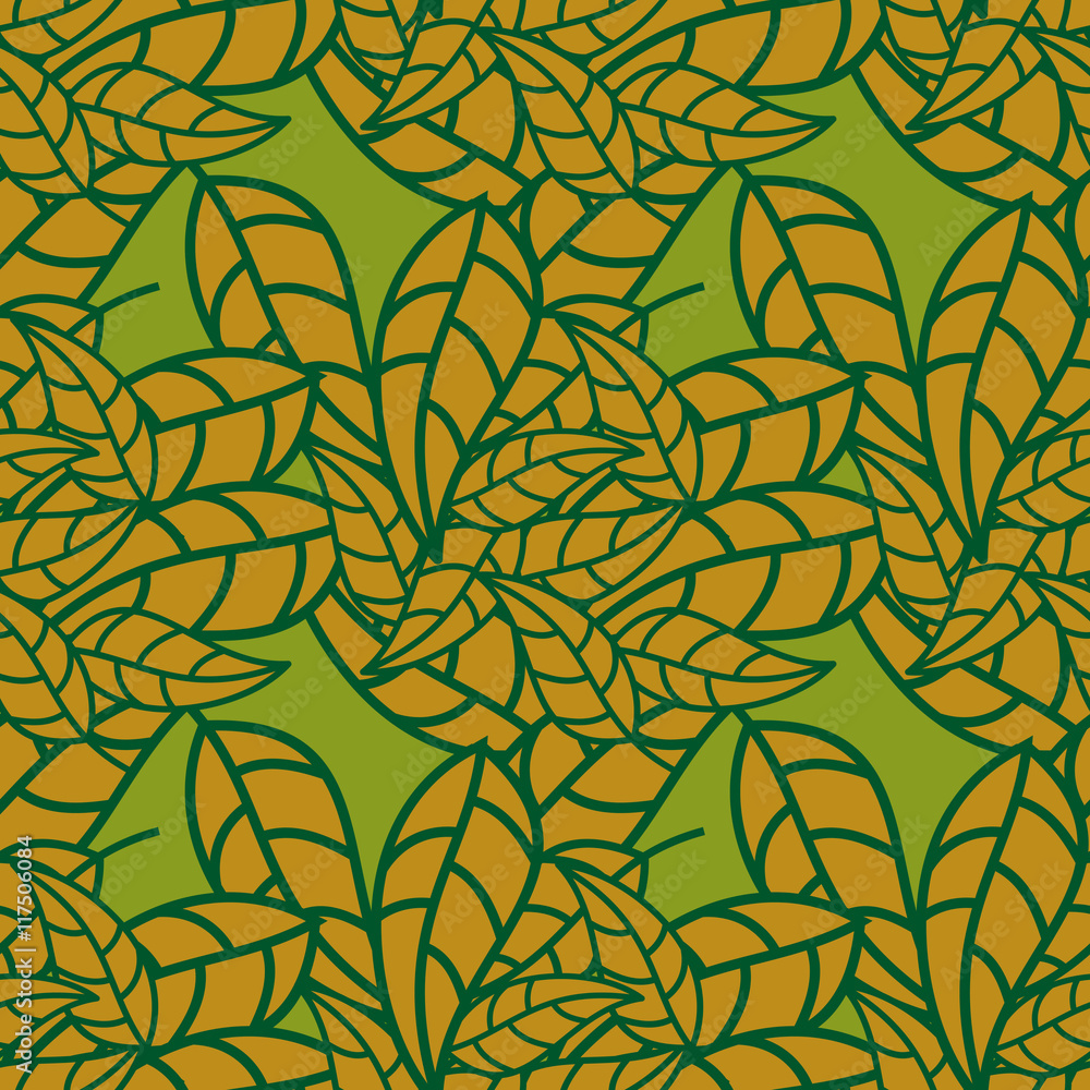 Seamless pattern with falling leaves. Vector clip art. Seamless pattern with falling leaves. Vector clip art.