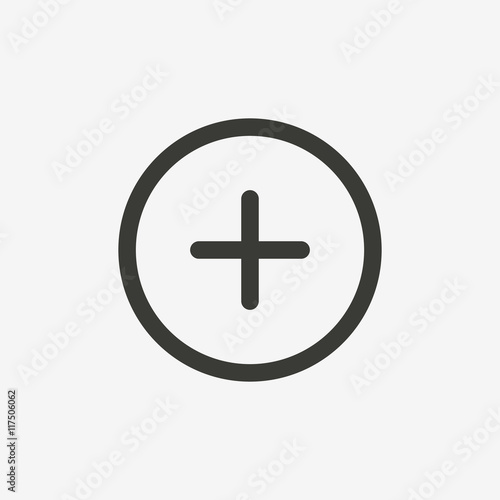 positive outline icon