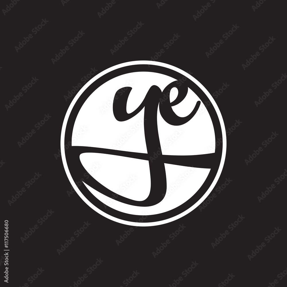 initial letter logo circle with ring white initial letter logo circle with ring white