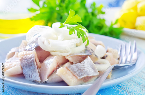 herring with onion