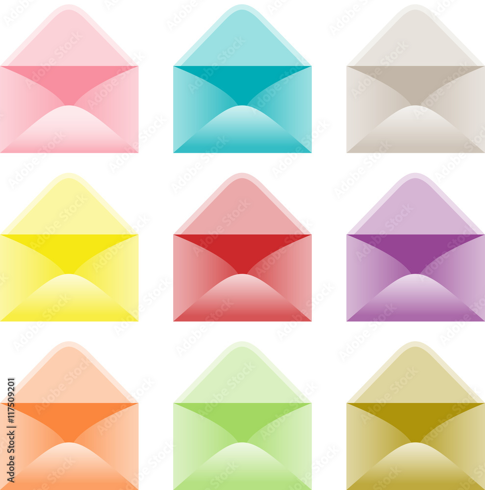 Open envelope colors Open envelope colors