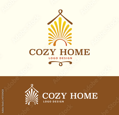 Logo Cozy Home on light and dark color