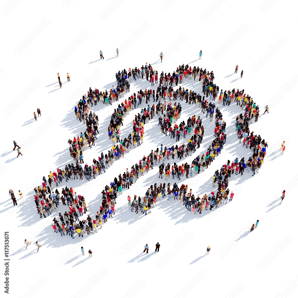 cog gear people 3D rendering cog gear people 3D rendering