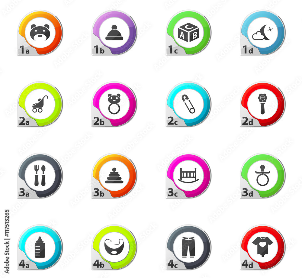 Baby icons set Baby icons set