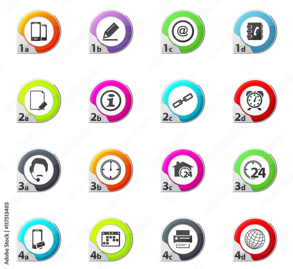 Contact Icons Set Contact Icons Set