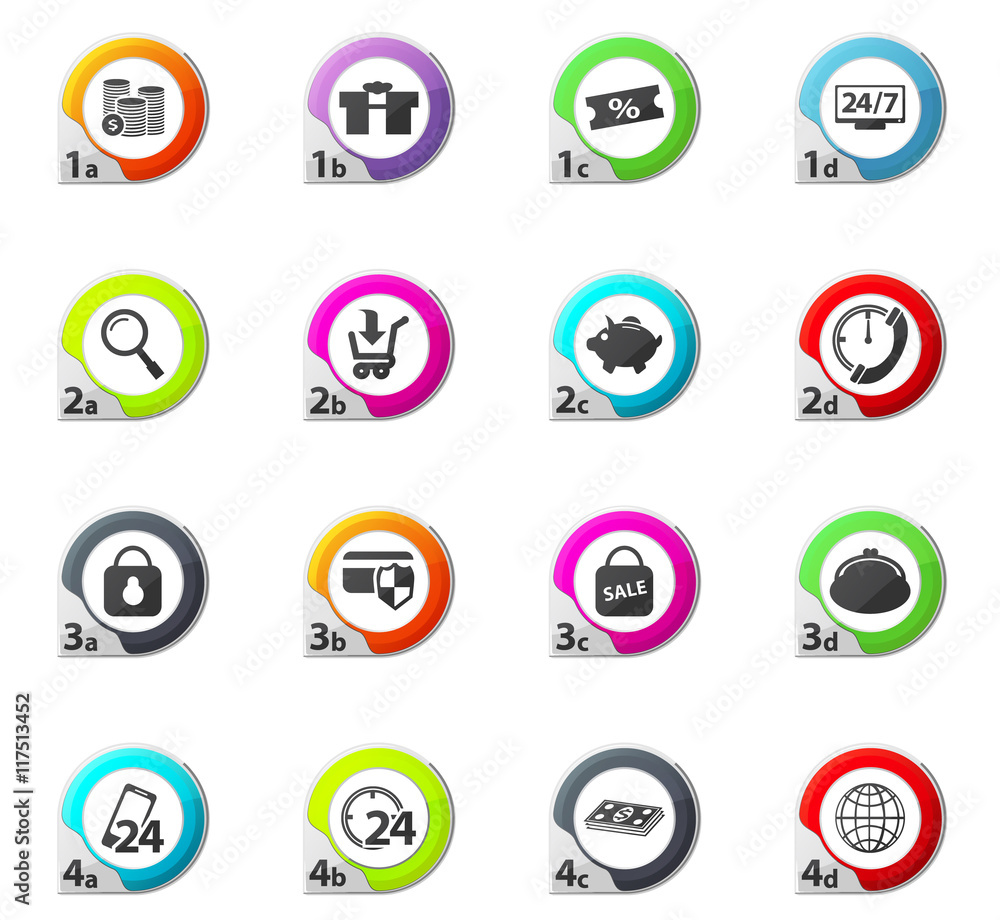 shopping, marketing and e-commerce icon set shopping, marketing and e-commerce icon set