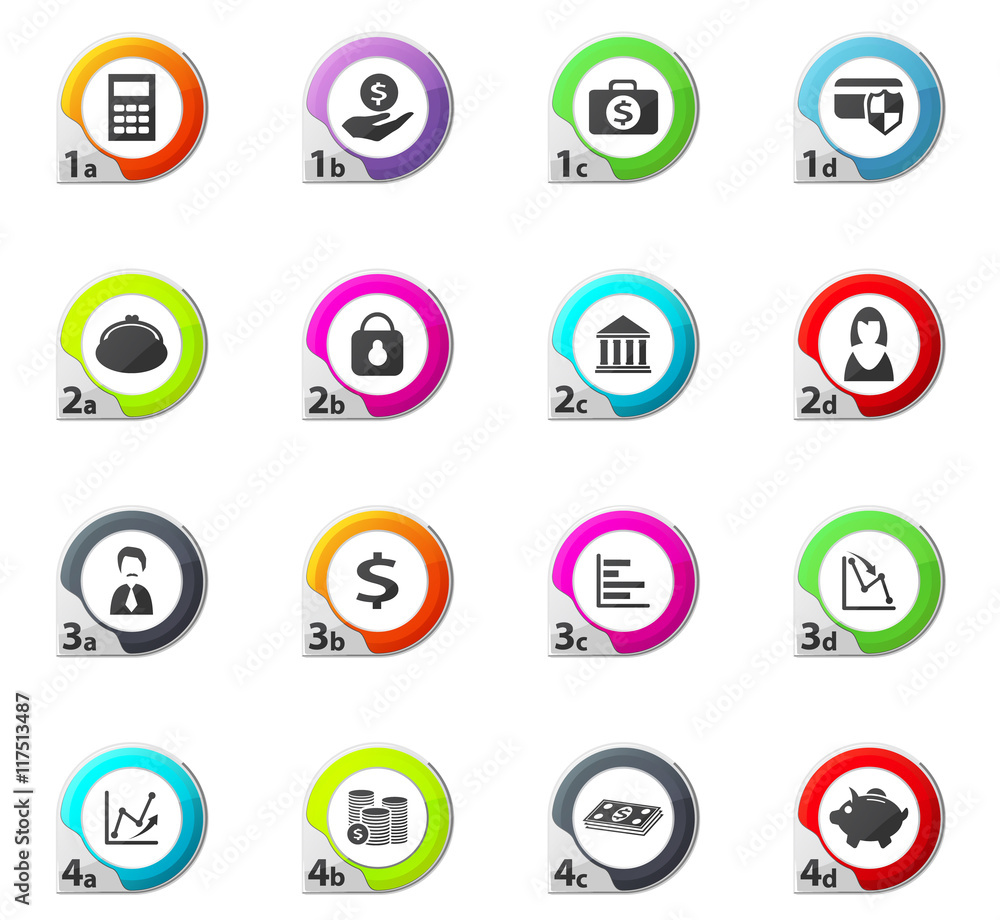 Business and Finance icons set Business and Finance icons set